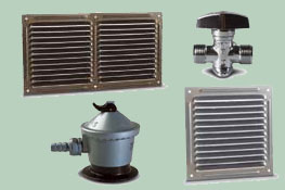 rejillas de ventilación y reguladores gas anzapack